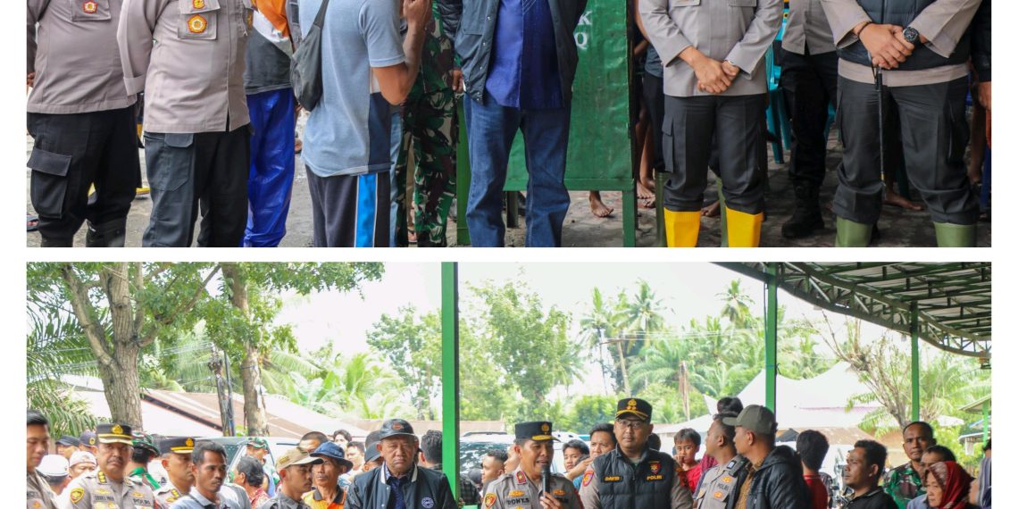 Wakapolda Sumut Tinjau Dua Posko Pengungsian Banjir, Pastikan Penanganan Berjalan Cepat dan Humanis