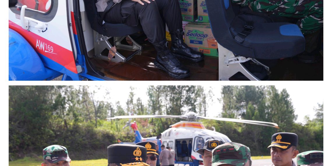 Tiba di Tapteng, Kapolda Sumut Tinjau Langsung Lokasi Banjir dan Longsor Melalui Jalur Udara, Pastikan Bantuan Logistik Perlahan Tersalurkan