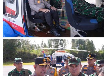 Tiba di Tapteng, Kapolda Sumut Tinjau Langsung Lokasi Banjir dan Longsor Melalui Jalur Udara, Pastikan Bantuan Logistik Perlahan Tersalurkan