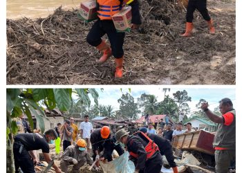 Brimob Polda Sumut Evakuasi Korban dan Kuatkan Warga di Tengah Derita Banjir Batang Toru