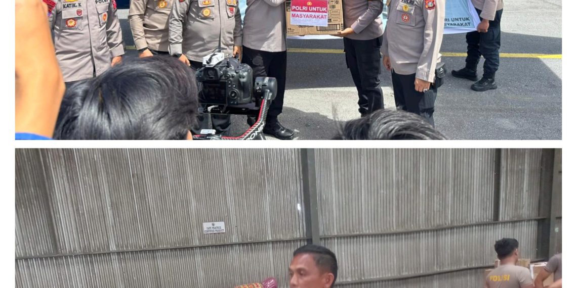 Kapolri Serahkan Bantuan 3,5 Ton kepada Korban Bencana di Taput