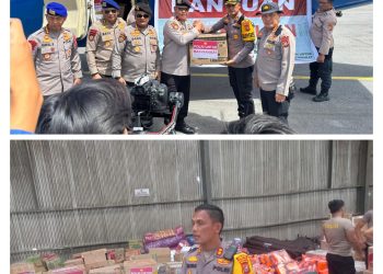 Kapolri Serahkan Bantuan 3,5 Ton kepada Korban Bencana di Taput