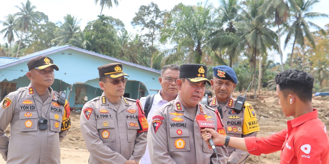 Polri Dirikan Posko Kesehatan, Keamanan hingga Dapur Lapangan untuk Warga Terdampak Banjir Tapsel