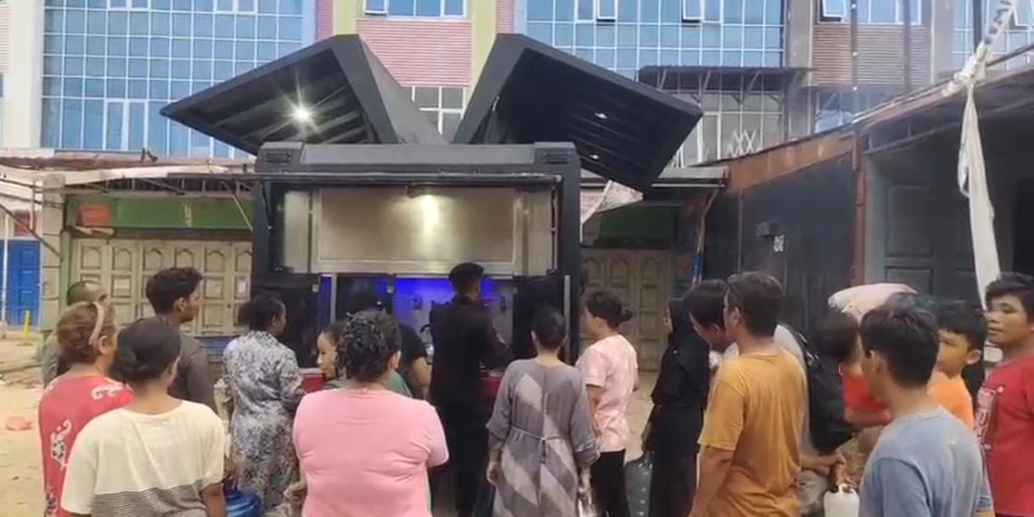 Water Treatment Sat Brimob Polda Sumut Jadi Penyelamat Krisis Air Bersih Pasca Banjir Tapanuli Tengah