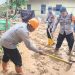 Quick Response Brimob Polda Sumut Bersihkan Material Longsor, Warga Adiankoting Ucapkan Terima Kasih