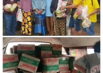 Yayasan Vihara Bao Qing Tian Salurkan Sembako Ke Desa Tapak Kuda Kecamatan Tanjung Pura Kabupaten Langkat