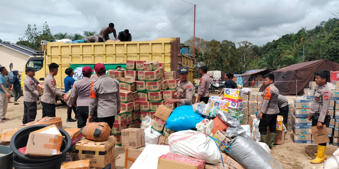 Dukungan Kemanusiaan di Tapsel: Posko Aman Nusa II Distribusikan Bantuan ke Aek Ngadol, Huta Godang, dan Garoga