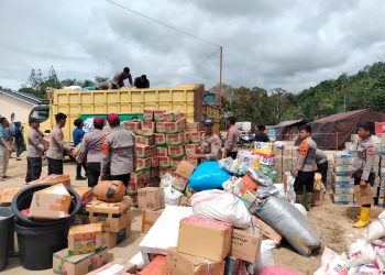 Dukungan Kemanusiaan di Tapsel: Posko Aman Nusa II Distribusikan Bantuan ke Aek Ngadol, Huta Godang, dan Garoga