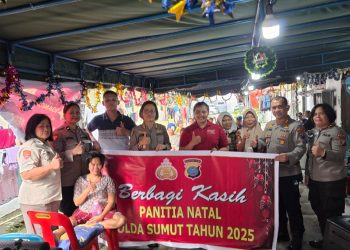 Natal Berbagi Kasih, Polda Sumut Hadirkan Harapan di Rumah Kesembuhan Sahabat Lazarus Medan