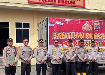 Bantuan Polres Simalungun ke Tapteng dan Sibolga, 1.740 Paket Makanan Disalurkan ke Korban Bencana