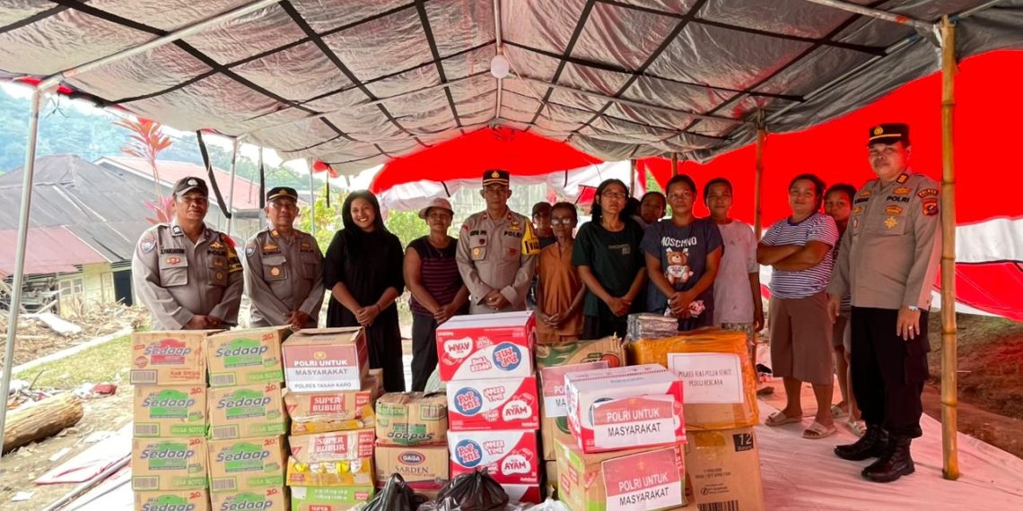Polres Sibolga Salurkan Bantuan untuk Korban Banjir dan Longsor, Wujud Nyata Kepedulian Polri