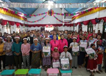 Hadir Membawa Harapan, Kapolda Sumut Rayakan Natal Bersama Korban Bencana di Tapanuli Selatan