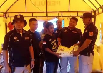 Forum Komunikasi Bhayangkara Indonesia (FKBI) Bekerjasama Dengan Komunitas Anak Medan (KOMANDAN) Salurkan Bantuan Ke Aceh Tamiang