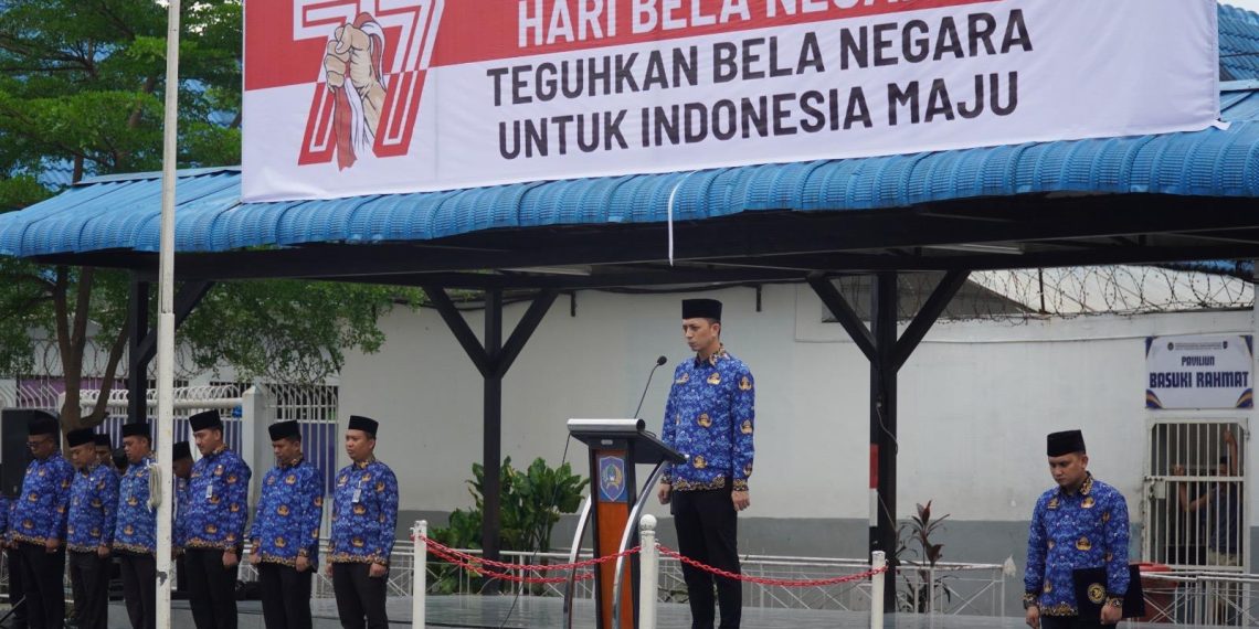 Rutan Kelas I Medan Gelar Upacara Peringatan Ke-77 Hari Bela Negara