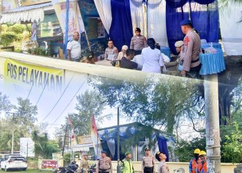 Cek Kesehatan Gratis Warnai Posyan Nataru Pantai Cermin, PLN Tambah Penerangan Jalan