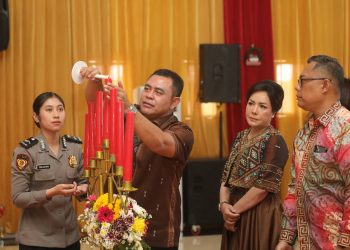 Kapolda Sumut Hadiri Perayaan Natal Polda Sumut 2025 di Gereja Oikumene Mapolda