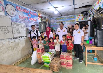 Pokdarkamtibmas Bhayangkara Hadir, Anak Panti Asuhan Hadirat Sahabat Anak Sambut Nataru Dengan Senyum