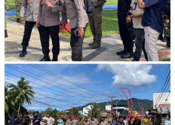 Sinergi Negara untuk Masyarakat: Brimob Polda Sumut Amankan Peninjauan Presiden, Panglima TNI, dan Kapolri