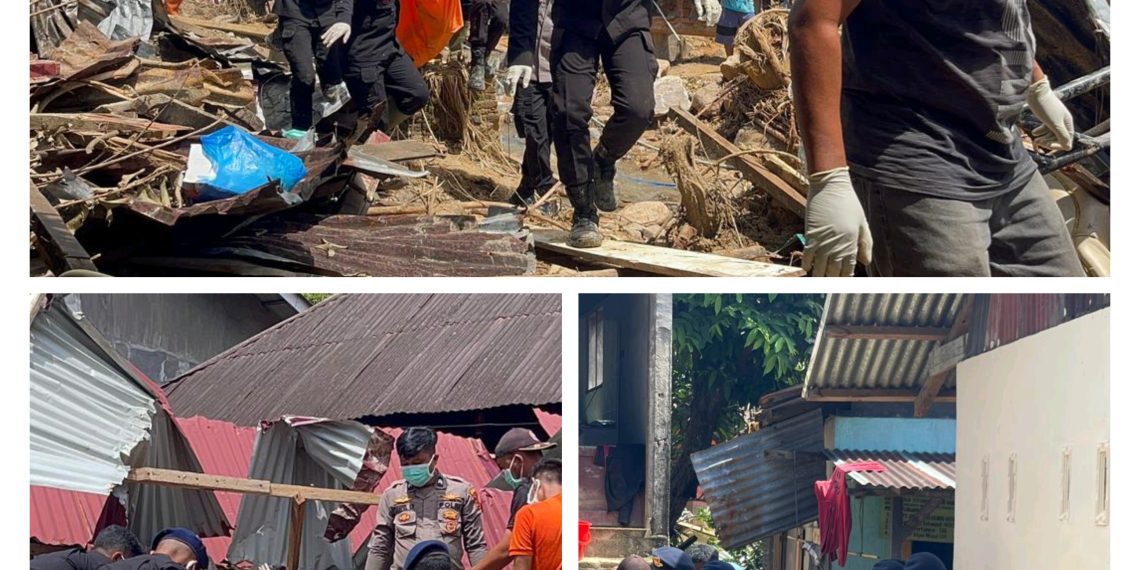“Brimob Tak Menyerah: Aksi Kemanusiaan di Sibolga Berbuah Haru — Satu Korban Longsor Berhasil Ditemukan”