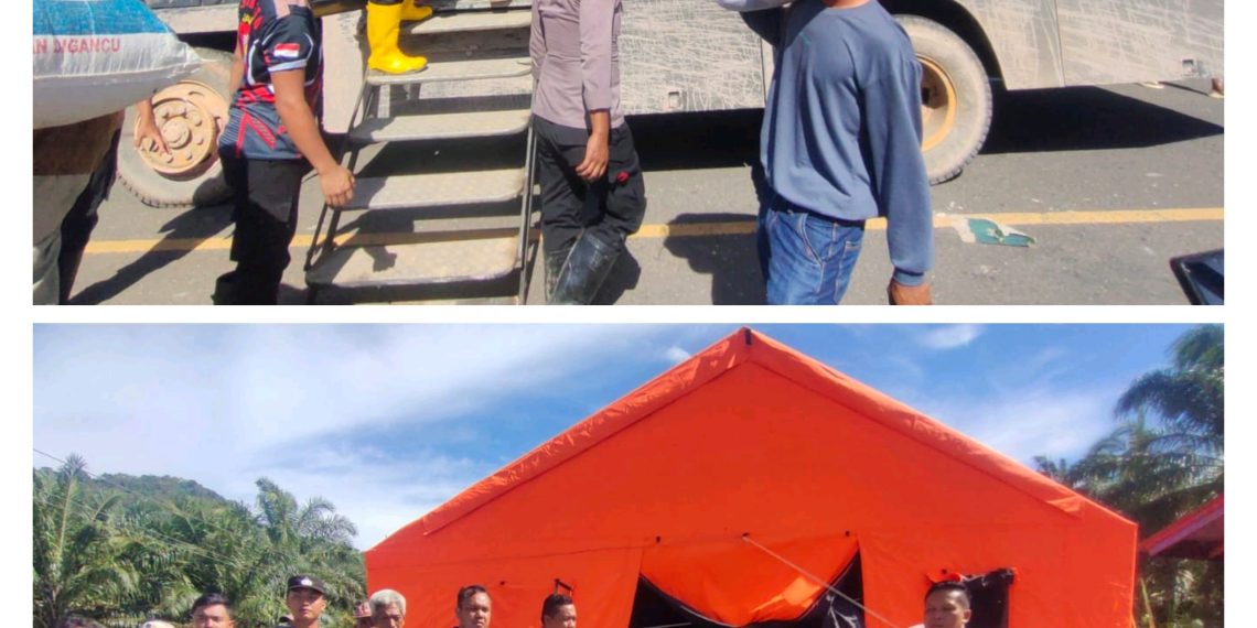 Polres Tapanuli Selatan Salurkan Bantuan Sosial untuk Korban Bencana Alam di Kelurahan Reniate