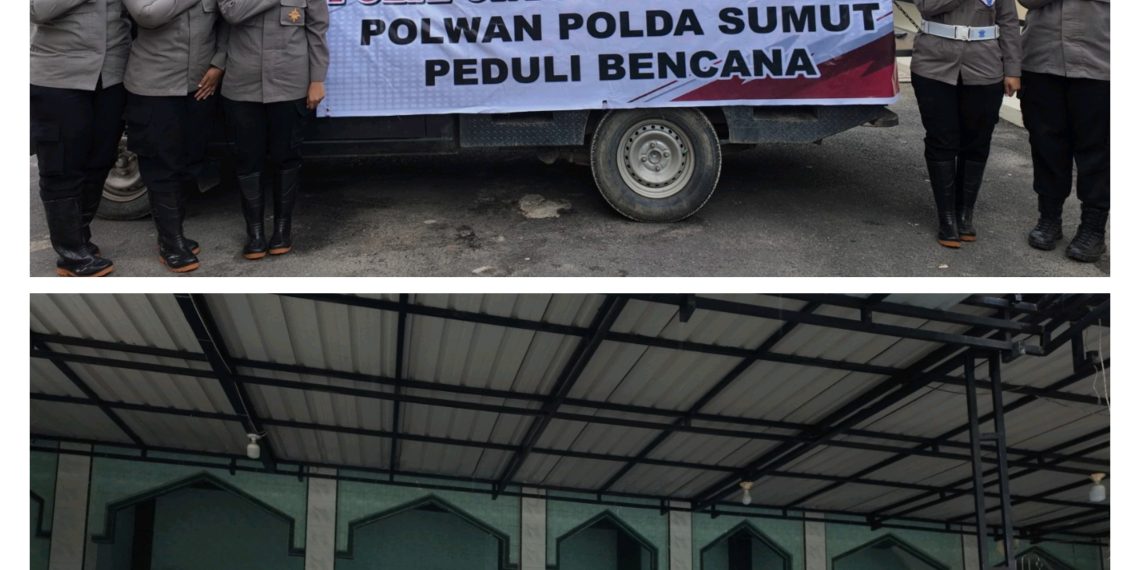 Uluran Tangan di Tengah Longsor Sibolga, Polwan Polda Sumut Hadir Menguatkan Warga