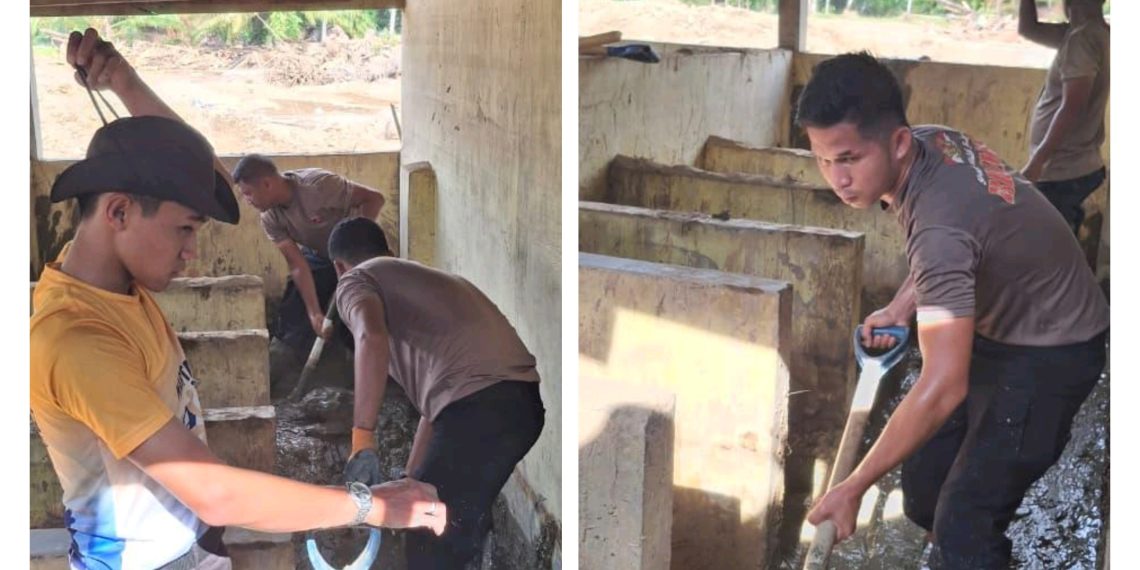 Sinergi Brimob Polda Sumut dan Pramuka, Percepat Pemulihan Fasilitas Ibadah Pasca Bencana Alam