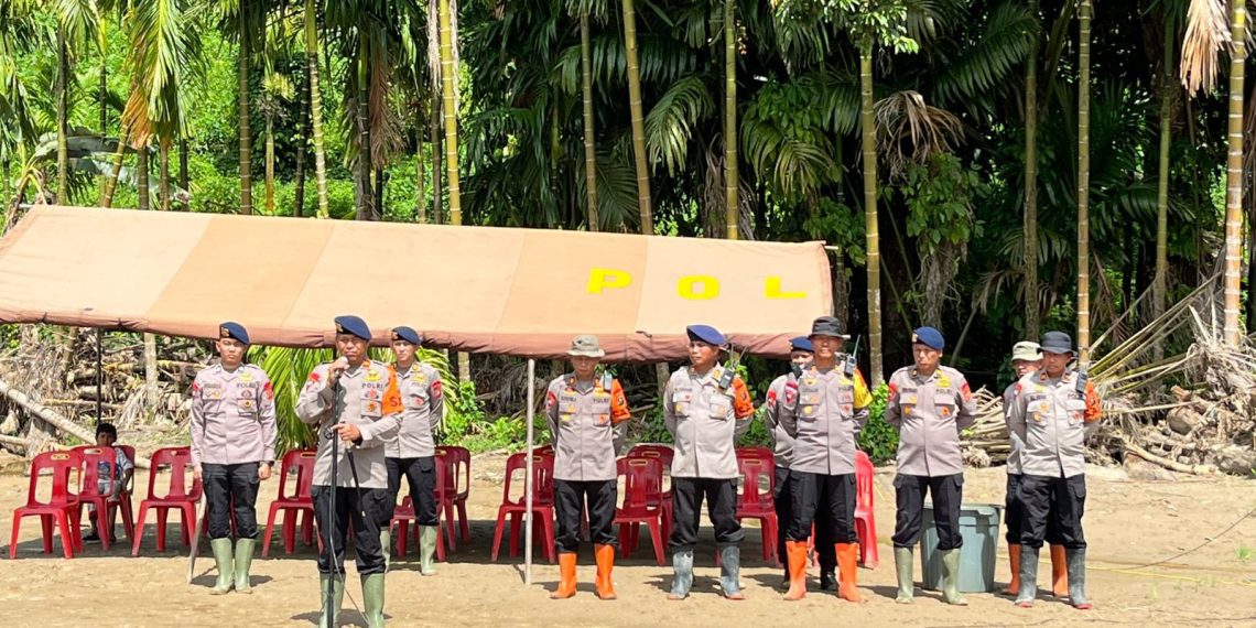 Kenaikan Pangkat di Tengah Misi Kemanusiaan, Brimob Polda Sumut Gelar Upacara Sederhana