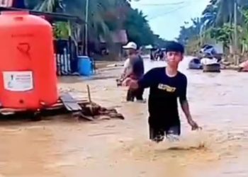 Banjir Susulan Kembali Rendam Aceh Tamiang, Warga Kuala Simpang Diminta Waspada