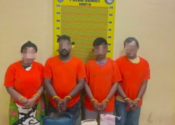 Bongkar Jaringan Sabu di Kampung Baru, Polda Sumut Amankan 4 Pelaku dan 1 Kg Narkotika