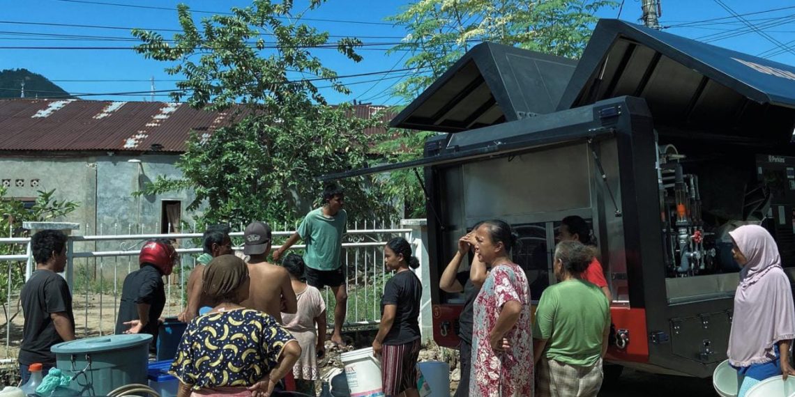 Brimob Sumut Hadirkan Kehidupan di Tengah Krisis Air di Sibuluan Nauli