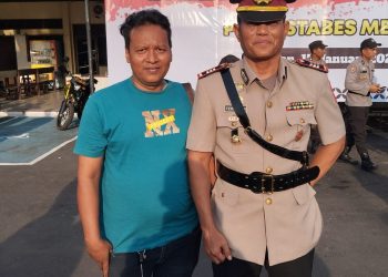 Pimpinan Redaksi Bersama Jajaran Wartawan Wins News TV Apresiasi Penunjukan AKP Fery Irawan sebagai Kapolsek Medan Kota