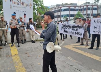 Massa GPAK Unjuk Rasa di Kantor Walikota dan Bapenda Medan, Protes Dugaan Permainan Pajak Reklame