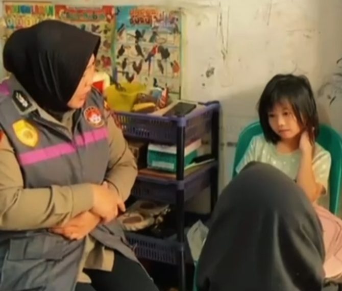 Polda Sumut Berikan Dukungan Psikososial kepada Anak Korban Peristiwa Pencurian di Medan Marelan