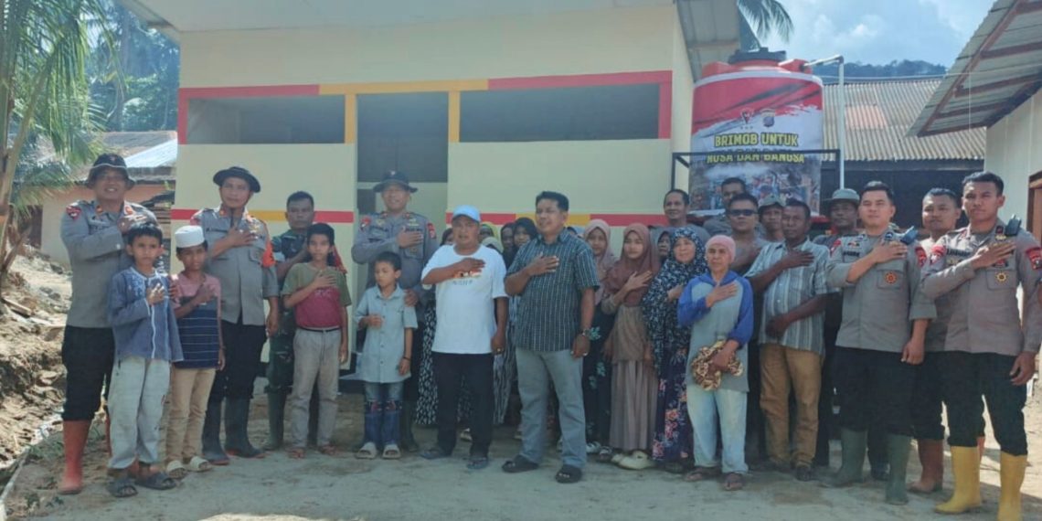MCK Desa Tolang Julu Resmi Digunakan, Wujud Kepedulian Brimob Polda Sumut