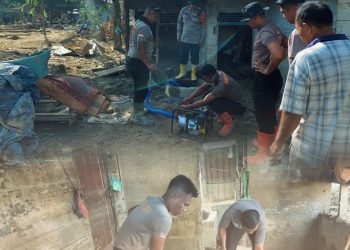 Pemulihan Bertahap Pascabencana, Brimob Bersama Warga Pulihkan Permukiman dan Sarana Air Bersih