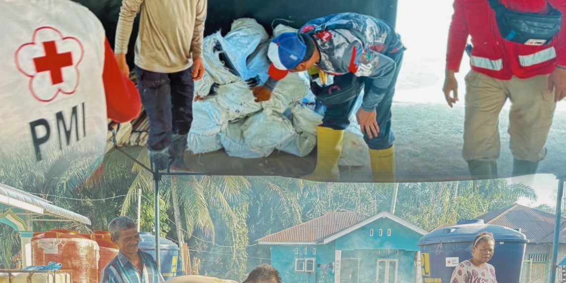 Sinergi Kemanusiaan Brimob dan PMI, Dapur Lapangan Beroperasi dan Masjid Diperbaiki di Aek Ngadol