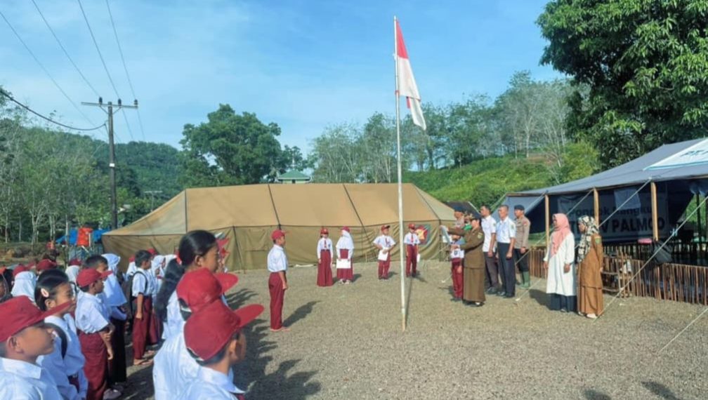 Brimob Sumut Gelar Go To School, Bantu Pemulihan Psikologis Siswa Terdampak Bencana