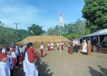 Brimob Sumut Gelar Go To School, Bantu Pemulihan Psikologis Siswa Terdampak Bencana