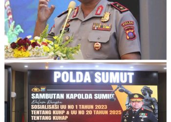 Kapolda Sumut Tekankan Transformasi Paradigma Penegakan Hukum melalui Sosialisasi KUHP dan KUHAP Baru