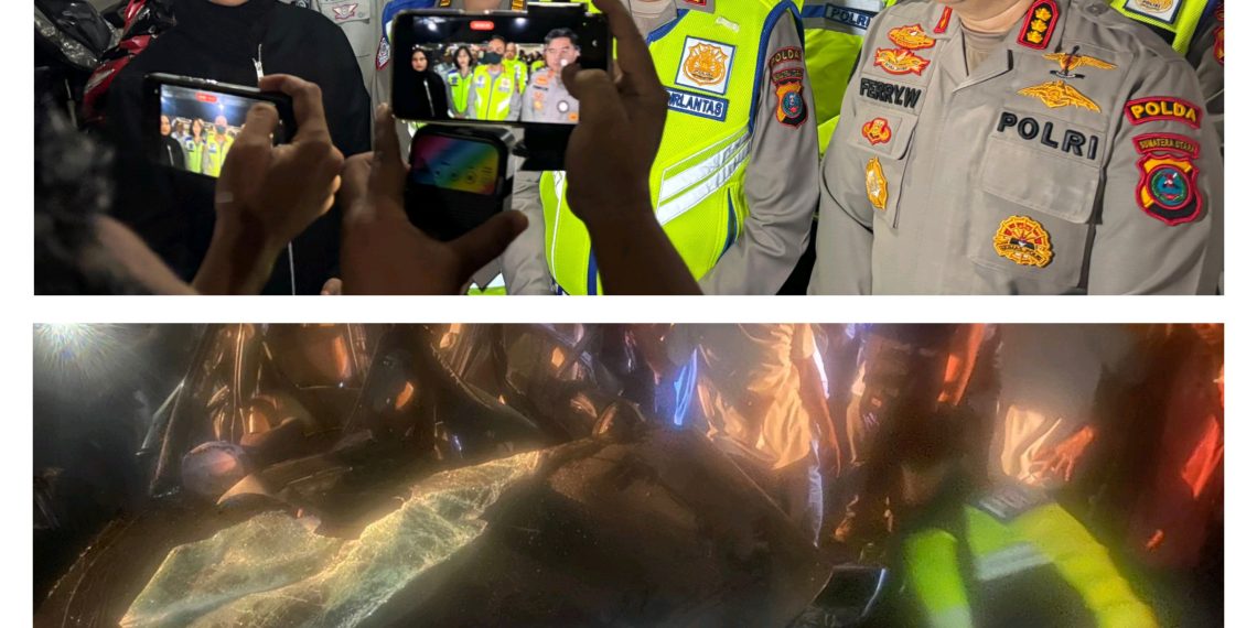 Ditlantas Polda Sumut Fasilitasi Ambulans dan Pengawalan Jenazah Korban Laka Kereta Api di Tebing Tinggi