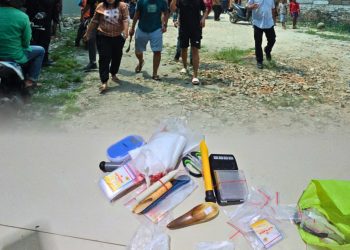 Brimob Polda Sumut dan BNN Provinsi Sumut Bersinergi, Gerebek Kampung Narkoba di Percut Sei Tuan