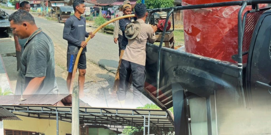 Dari Water Treatment hingga Sumur Bor, Brimob Sumut Pastikan Air Bersih untuk Warga Hutabalang