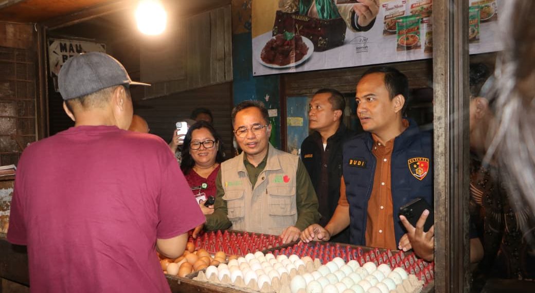 Satgas Pangan Polda Sumut Bersama Bapanas RI Sidak Pusat Pasar Medan, Pastikan Stok dan Harga Bapokting Aman