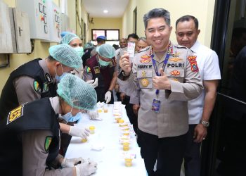Kapolda Sumut Lakukan Tes Urine Serentak Tindaklanjuti Instruksi Kapolri dalam Rapim 2026