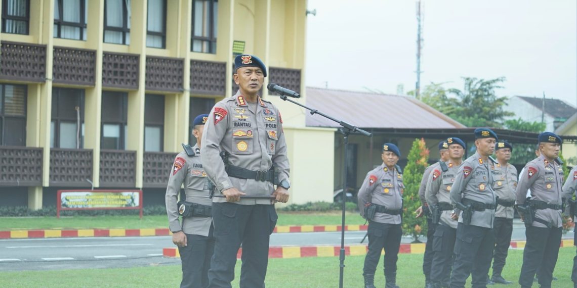 Siaga Hadapi Dinamika Keamanan, Personel Brimob Sumut Ikuti Apel Kesiapsiagaan