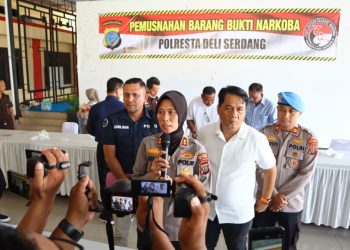 Polresta Deli Serdang Musnahkan Barang Bukti Narkoba Senilai Tujuh Miliar Rupiah