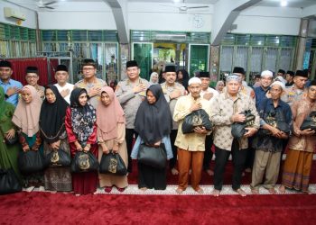 Safari Ramadhan Polda Sumut dan Polres Pelabuhan Belawan di Masjid Al-Muttaqin, Pererat Silaturahmi dan Sampaikan Pesan Kamtibmas