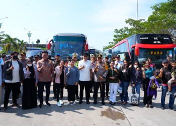 Polda Sumut Berangkatkan 192 Pemudik dalam Program Mudik Gratis Presisi 2026