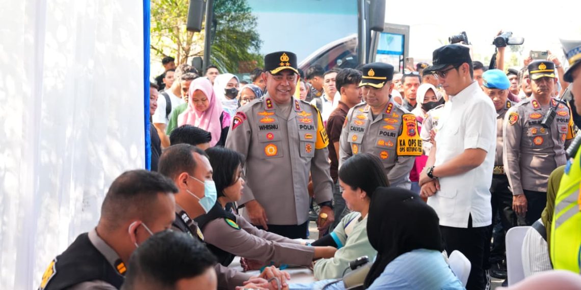 Polda Sumut Sediakan Layanan Kesehatan Gratis bagi Pemudik dan Sopir Bus