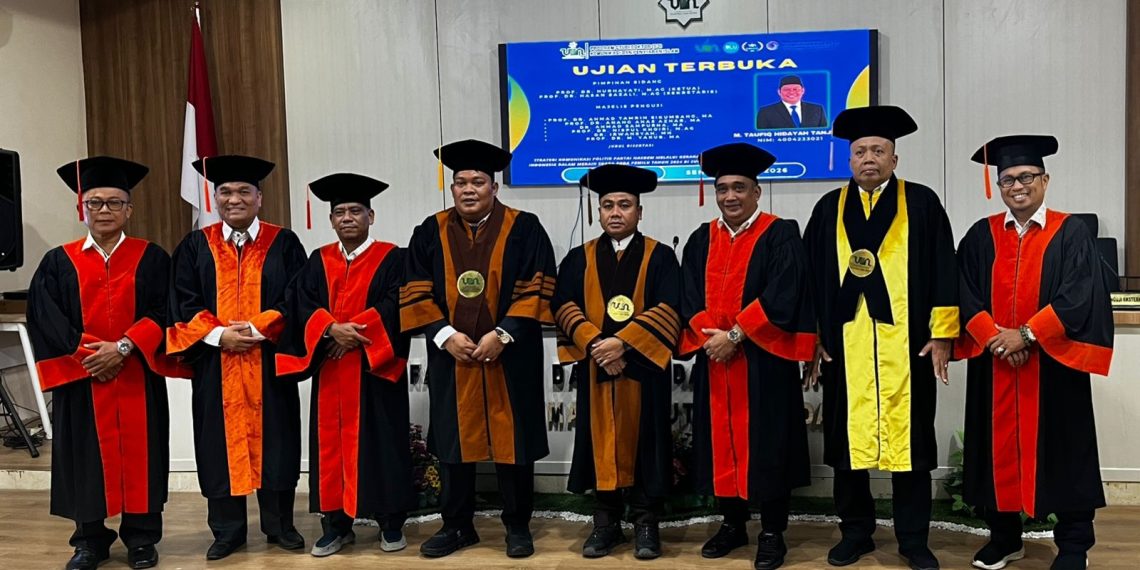 Akademisi Sumut Taufiq Hidayah Tanjung Raih Gelar Doktor di UINSU
